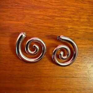 Swirl Silver Earrings